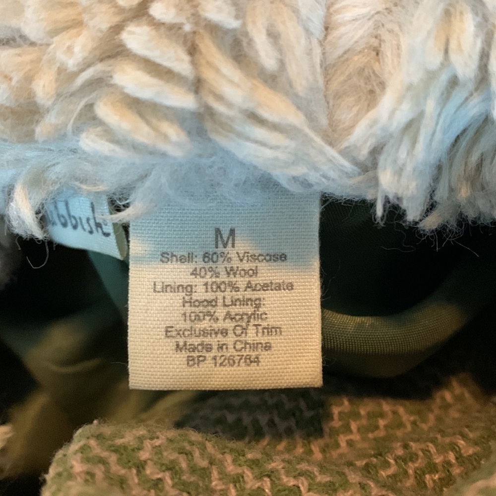 Rubbish Green Tweed Wool Coat (Nordstrom) - Picture 6 of 6